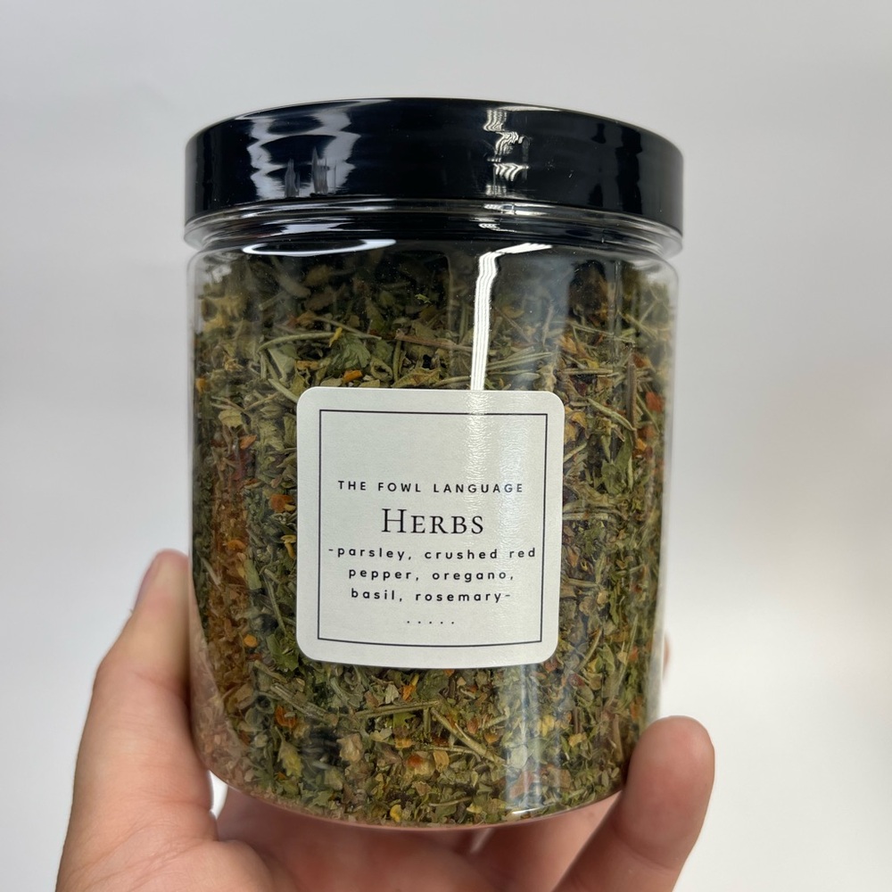 The Fowl Language Herb Mix Jar